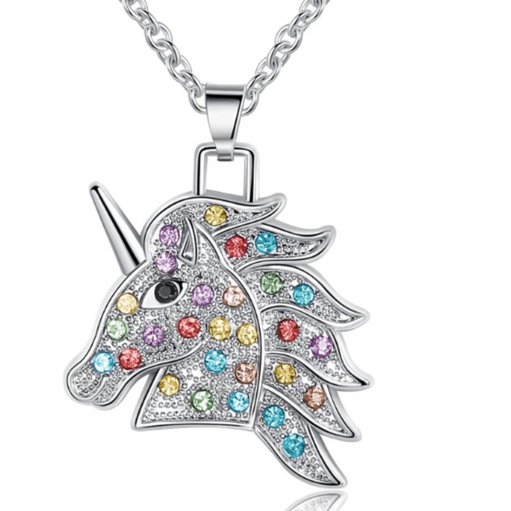 Unicorn Silver Necklace